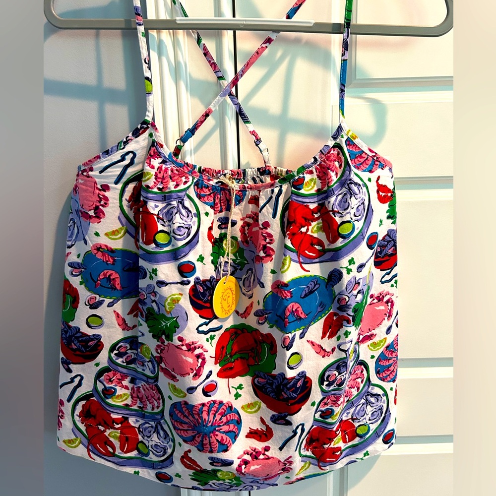 NWT Printfresh cami top ~ Fruit de Mer (fruit of the sea) size Med